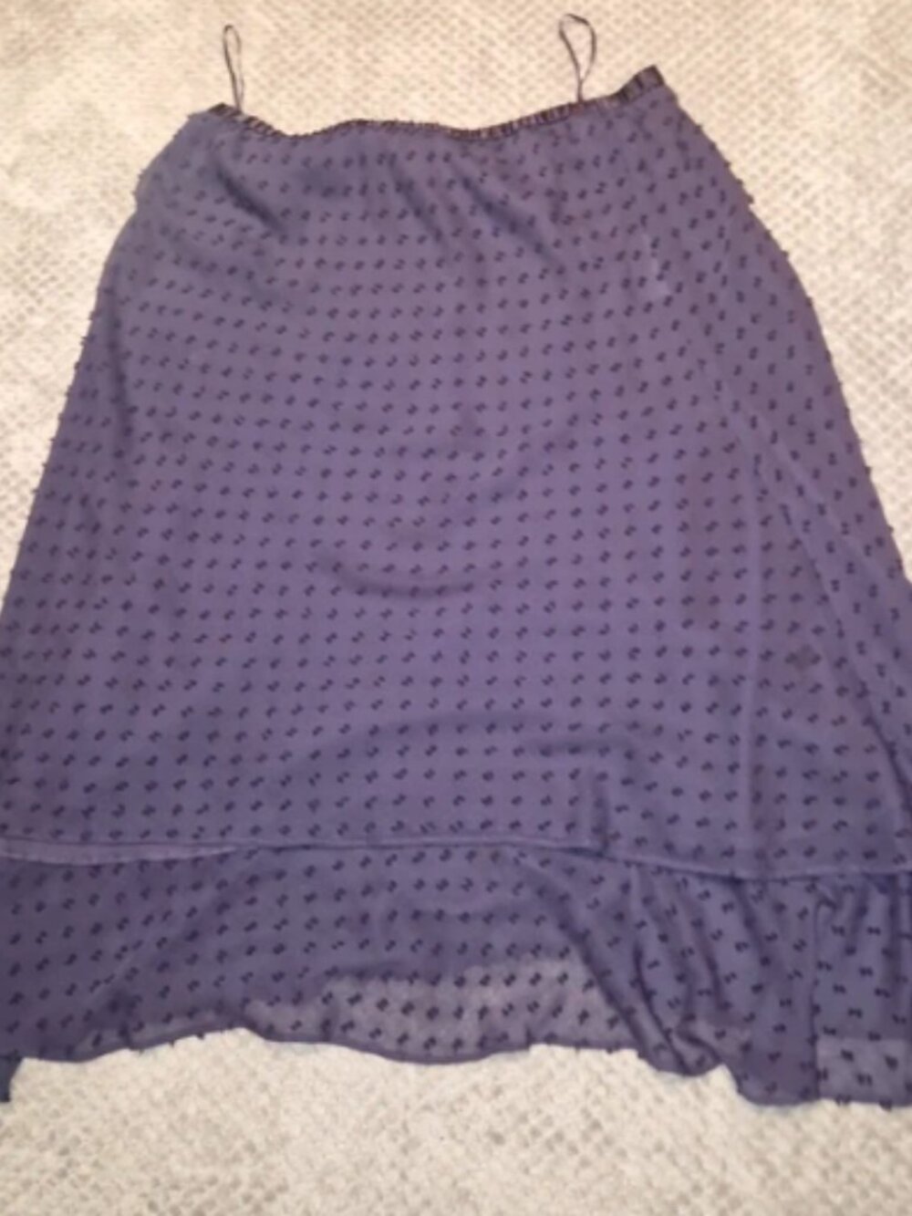 Jacques Vert purple polka dot skirt